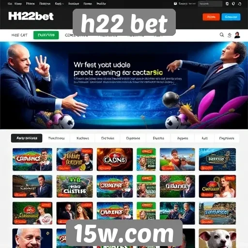 Opções de jogos disponíveis no h22 bet