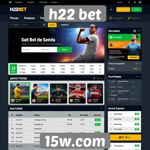 Interface do usuário do h22 bet é intuitiva